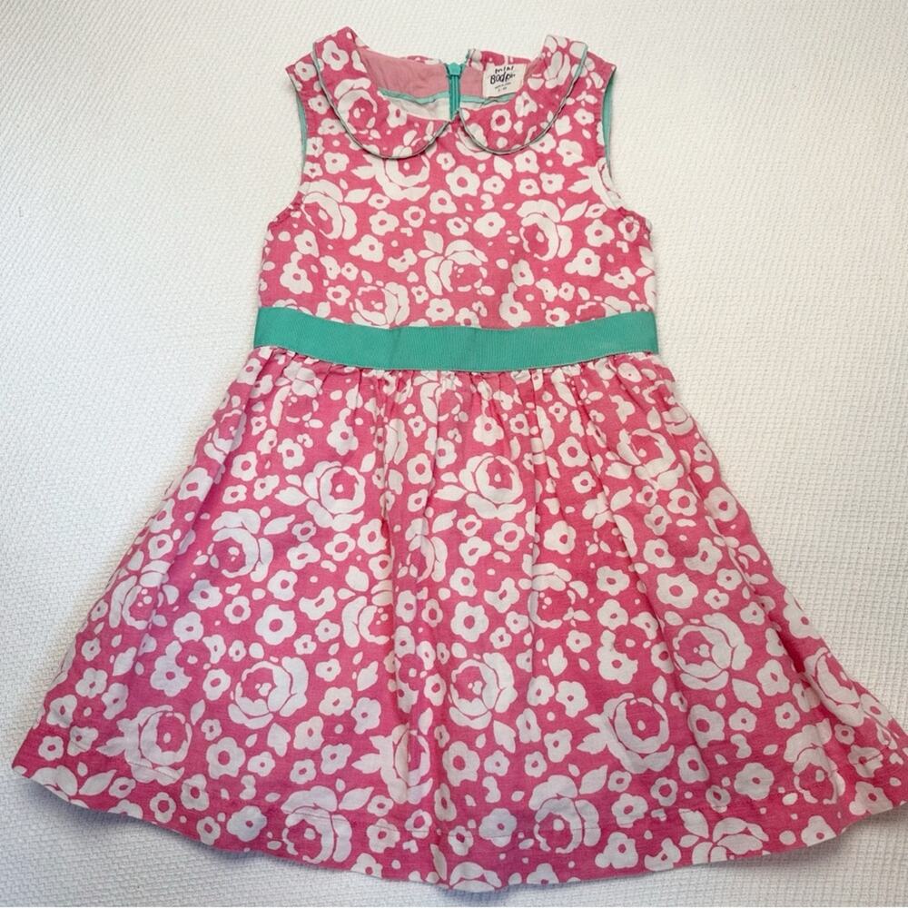 Mini Boden Peter Pan collar floral print dress